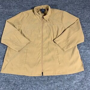 VTG Selene Sport Jacket Womens‎ 28 3XL Beige Lightweight Coat Full Zip Pockets